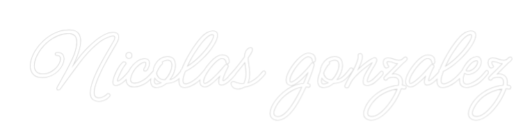 Custom Neon: Nicolas gonza...